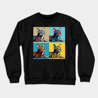 Ocicat Pop Art - Cat Lovers Crewneck Sweatshirt